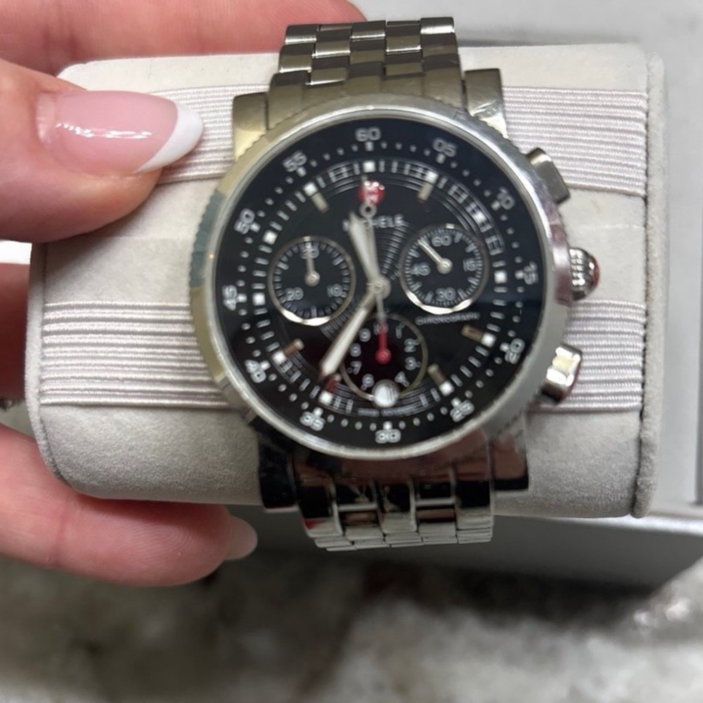 Michele Sport Sail Chronograph 38mm Ladies Watch, battery replaced. - Picture 2 of 10